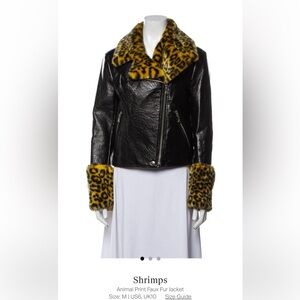 SHRIMPS - RARE Leopard Print & Vegan Leather Jacket